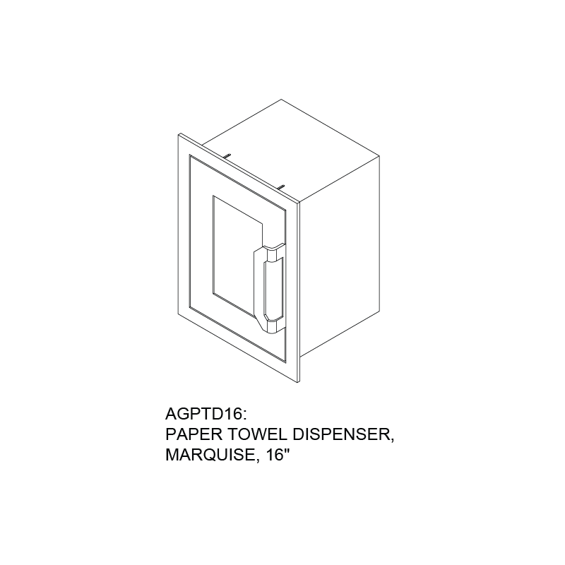 Outdoor Paper Towel Dispenser AGPTD16WH