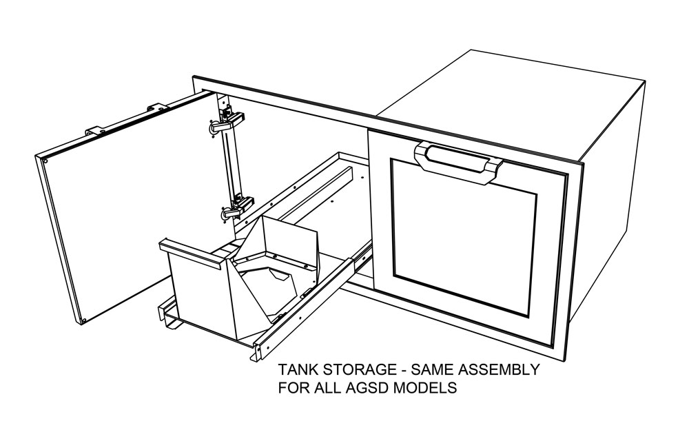 36" Outdoor Double Storage Doors AGSD36PP