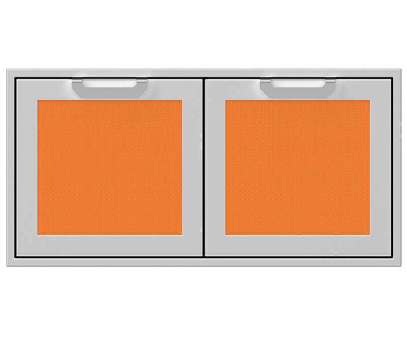 Double storage Doors, with Marquise accent panel AGSD42OR