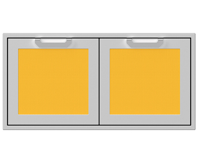Double storage Doors, with Marquise accent panel AGSD42YW