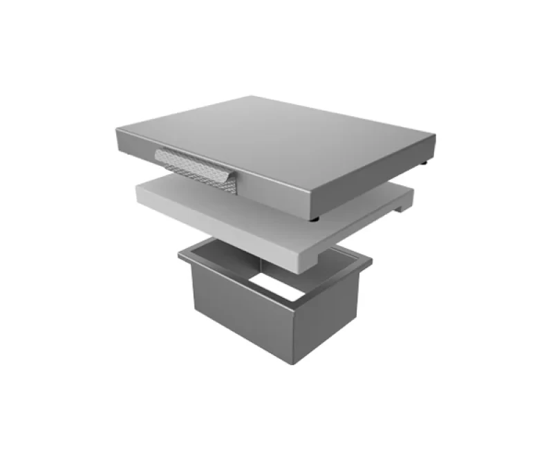 Countertop Trash Chute with Cutting Board and Cover AGTC
