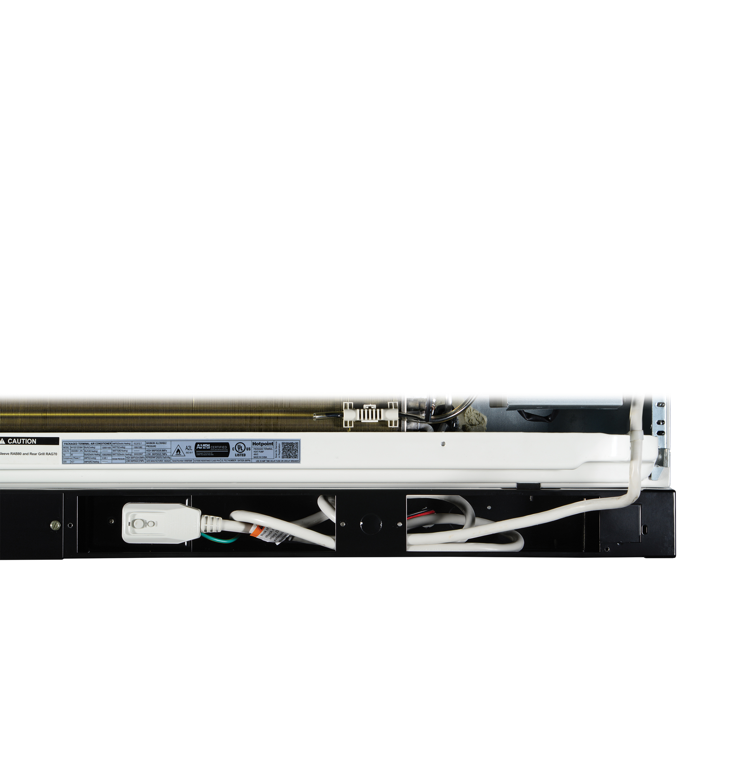 PTAC with Electric Heat 7,000 BTU, 230/208V, 15amp AH12E07D2B