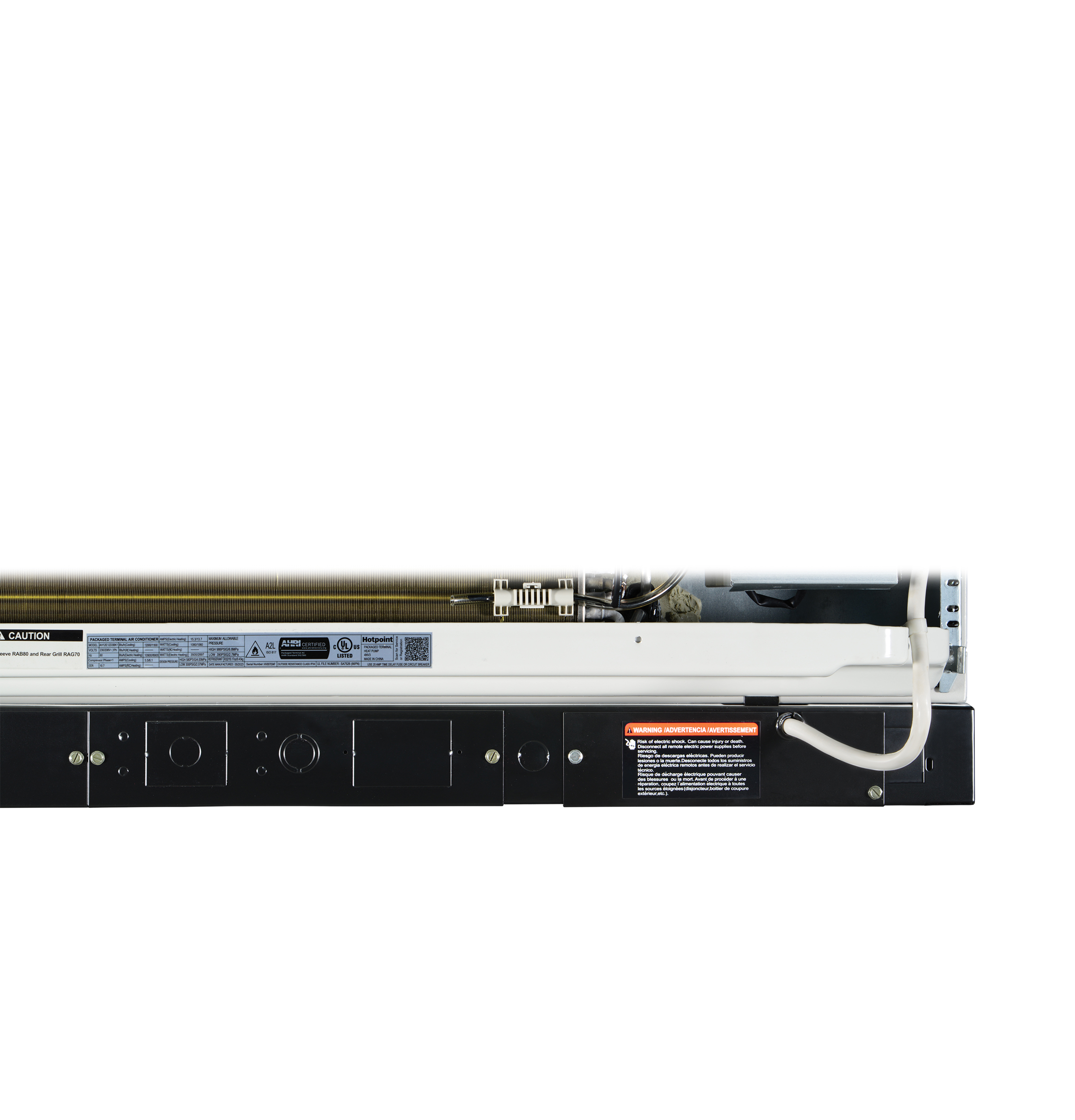PTAC Heat Pump 7,000 BTU, 230/208V, 20amp AH12H07D3B
