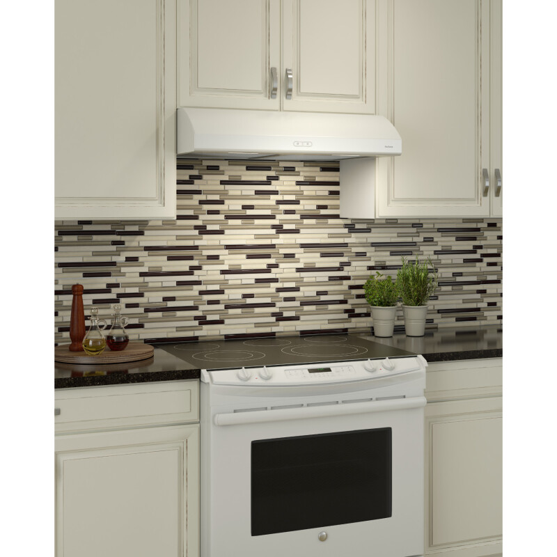 NuTone 30-Inch Convertible Under-Cabinet Range Hood, 300 CFM AHDA130WW