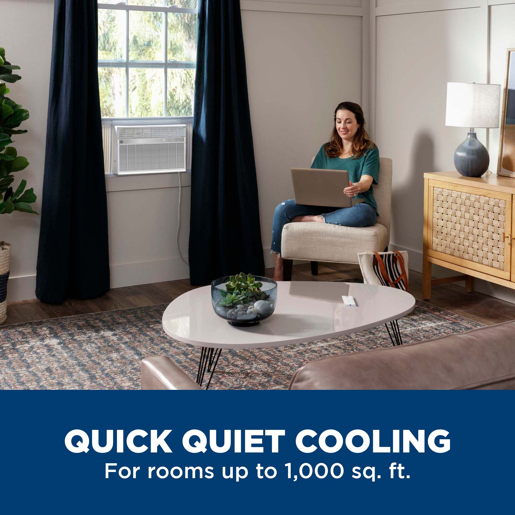18,600 BTU Smart Electronic Window Air Conditioner for Extra-Large Rooms up to 1000 sq. ft. AHFK18BA