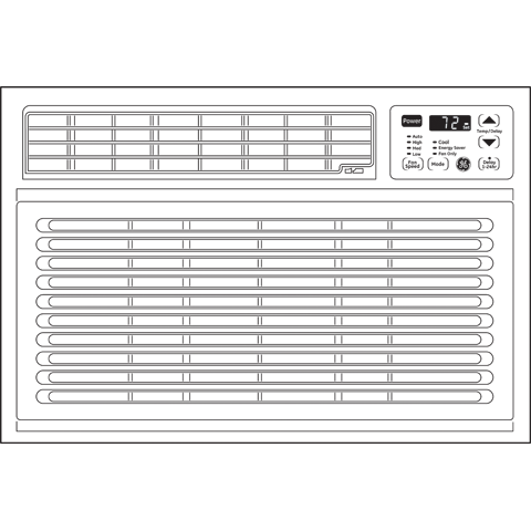 230/208 Volt Electronic Room Air Conditioner AHH18DP, product image 5 of 5