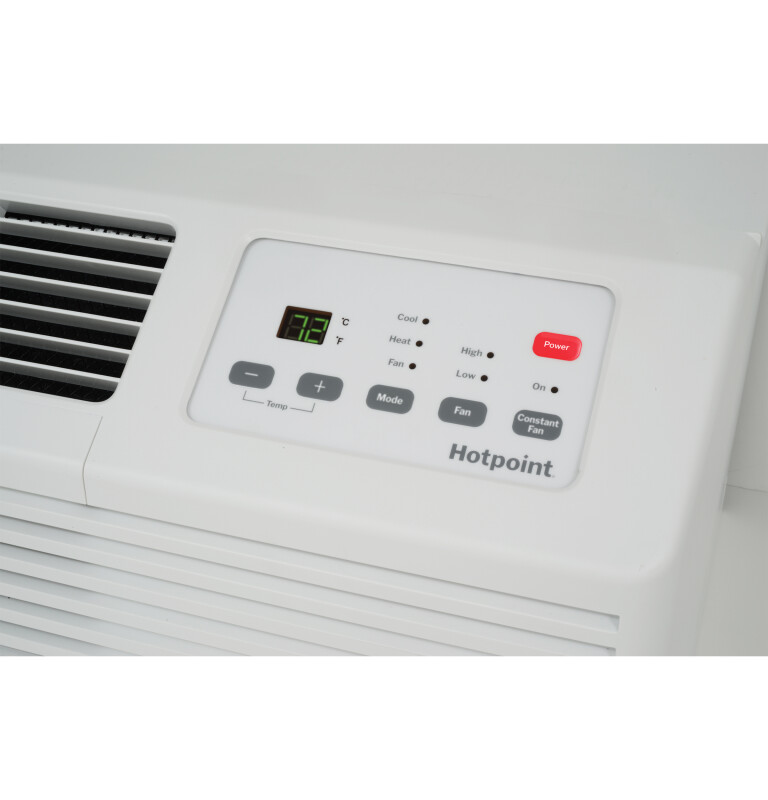 Ptac Heat Pump Unit With Electric Heat Backup 9,000 Btu, 230/208v, 15amp view 4
