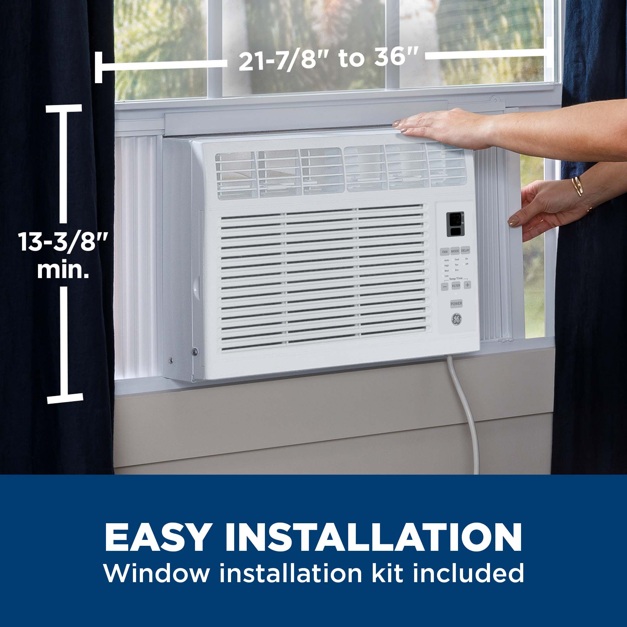 6,000 BTU Electronic Window Air Conditioner for Small Rooms up to 250 sq ft. AHSE06CA