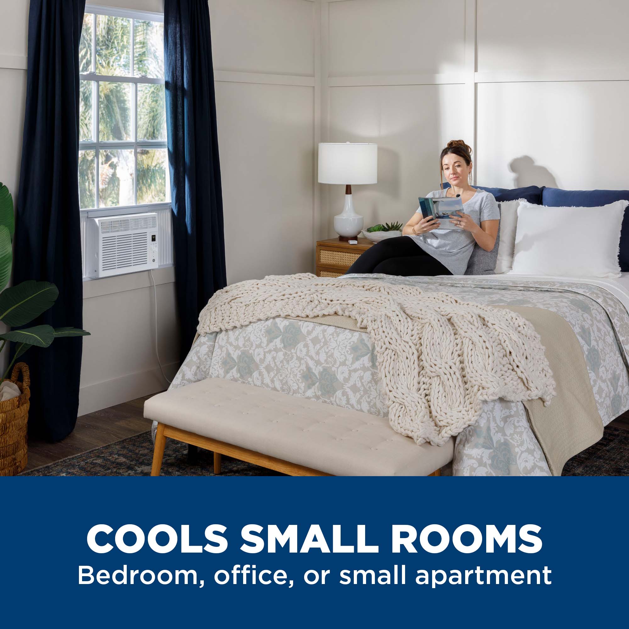 6,000 BTU Electronic Window Air Conditioner for Small Rooms up to 250 sq ft. AHSE06CA