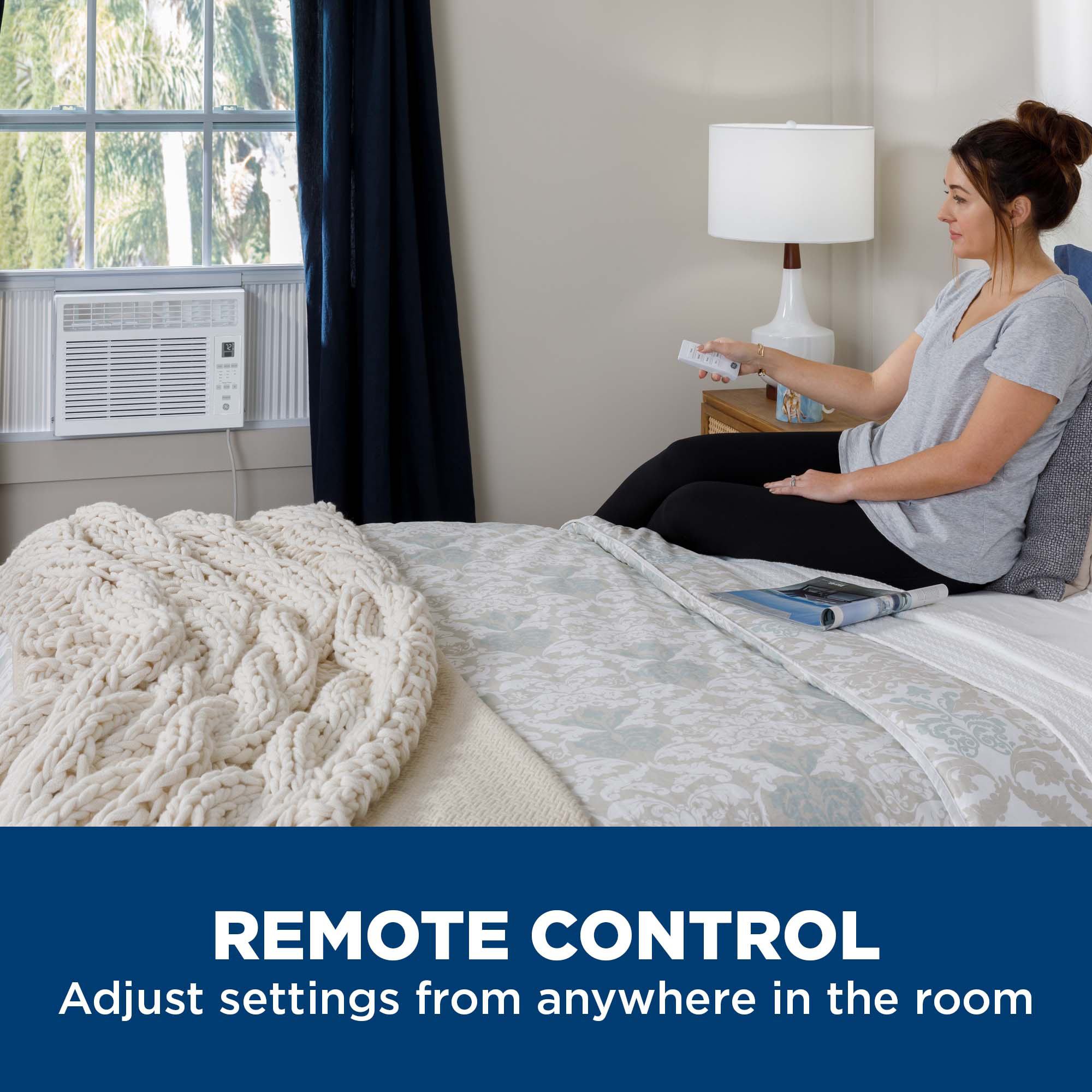 6,000 BTU Electronic Window Air Conditioner for Small Rooms up to 250 sq ft. AHSE06CA