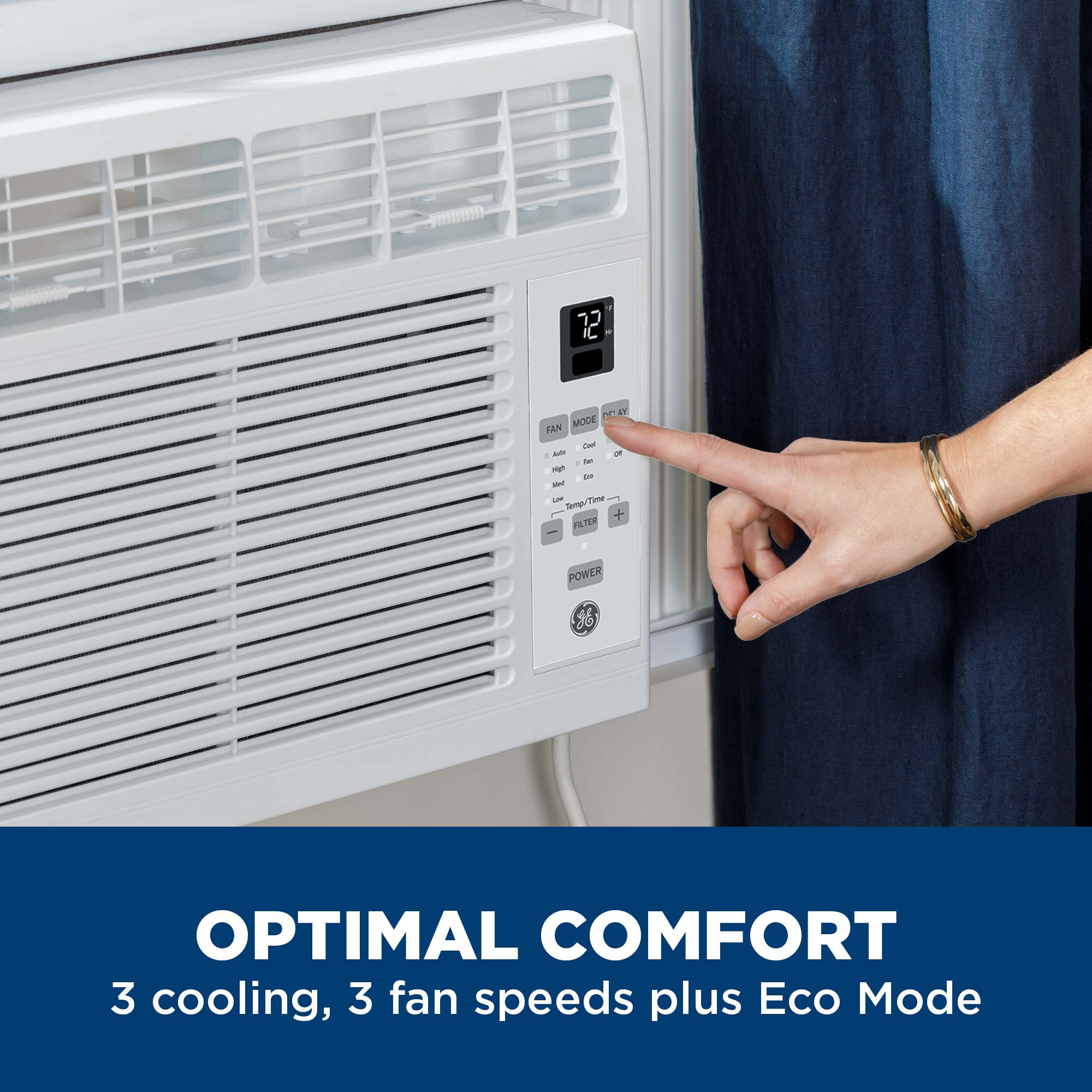 6,000 BTU Electronic Window Air Conditioner for Small Rooms up to 250 sq ft. AHSE06CA