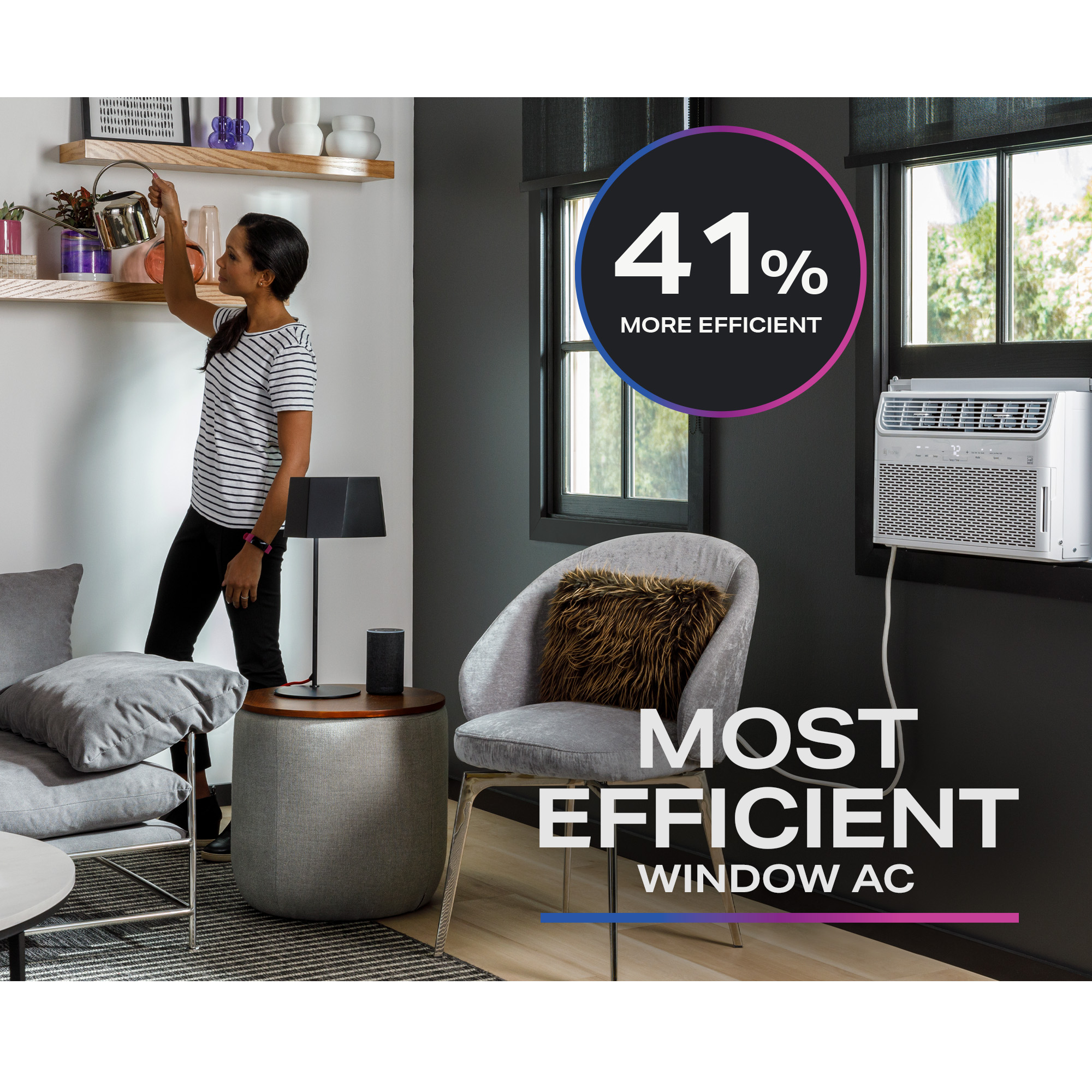 10,100 BTU Inverter Smart Ultra Quiet Window Air Conditioner for Medium Rooms up to 450 sq. ft. view 2
