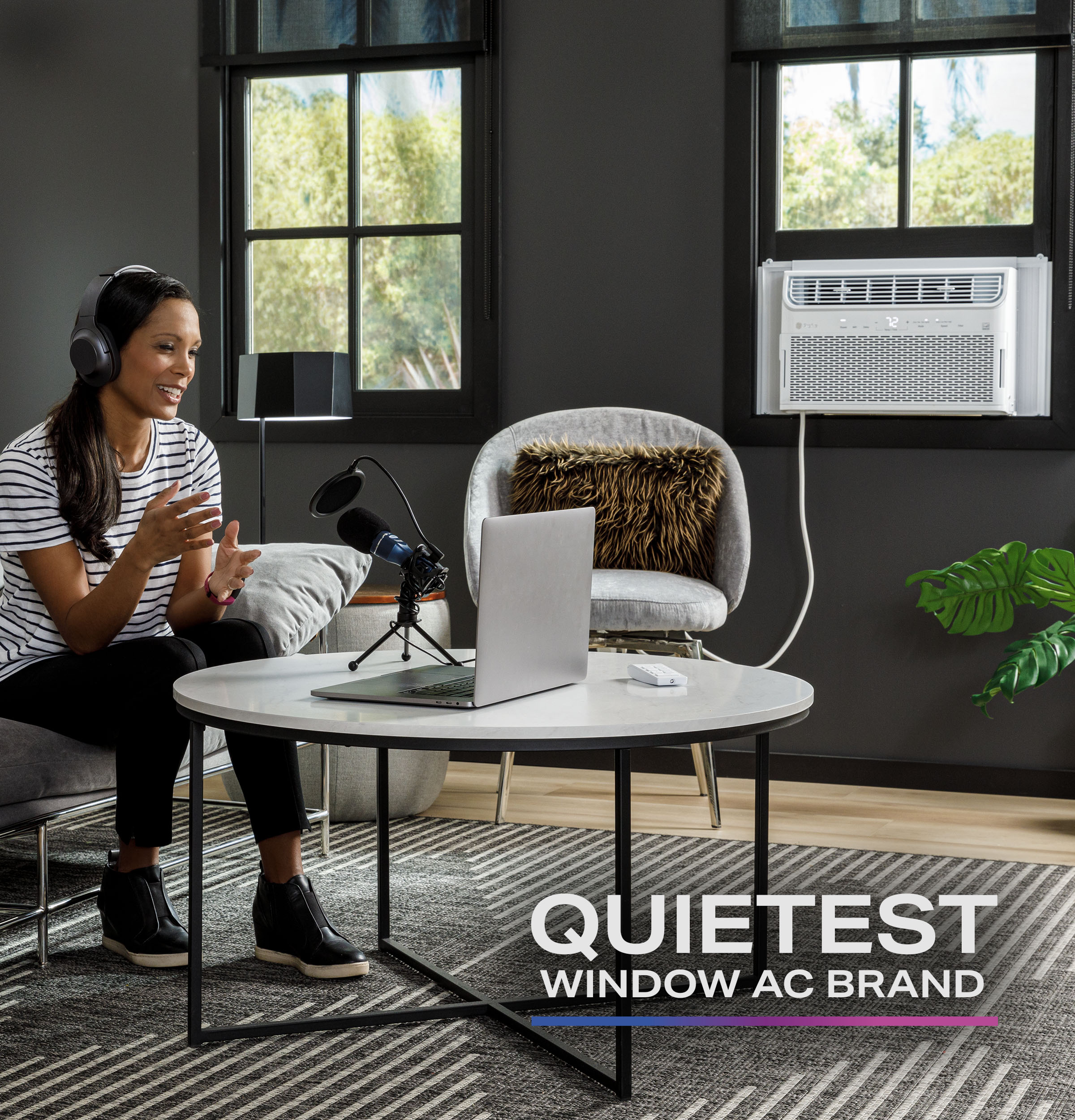 12,000 BTU Inverter Smart Ultra Quiet Window Air Conditioner for Large Rooms up to 550 sq. ft. AHTR12AC