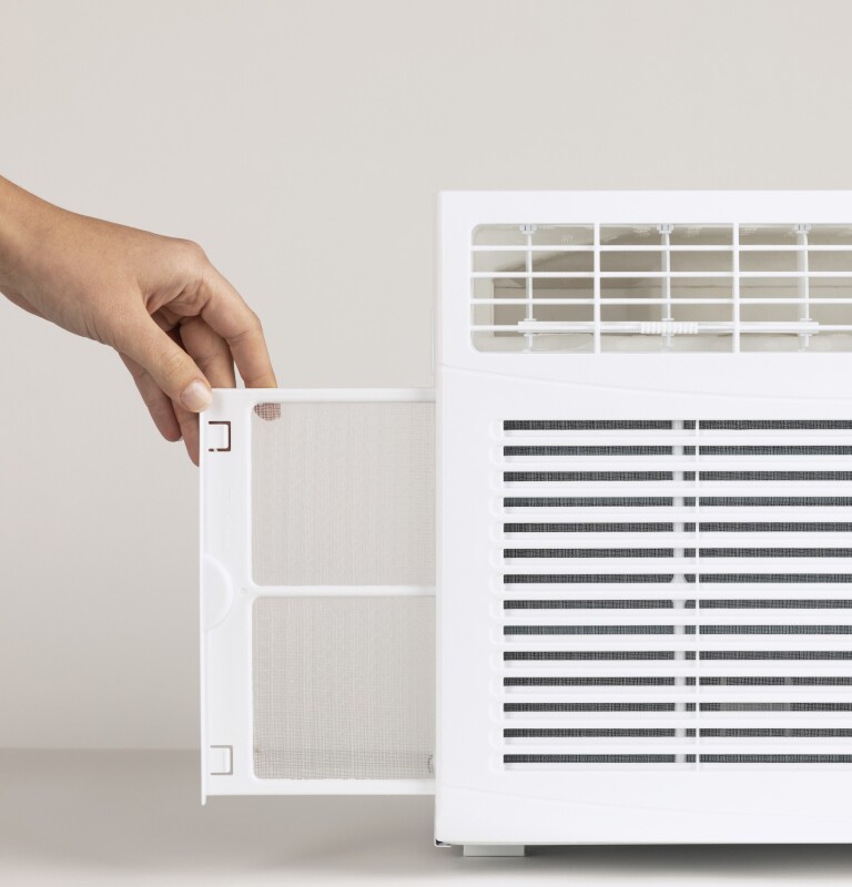 5,000 BTU Electronic Window Air Conditioner for Small Rooms up to 150 sq ft. in White size 12 9/16 H x 16 7/16 W x 15 D AHW05LZ, product image 19 of 20