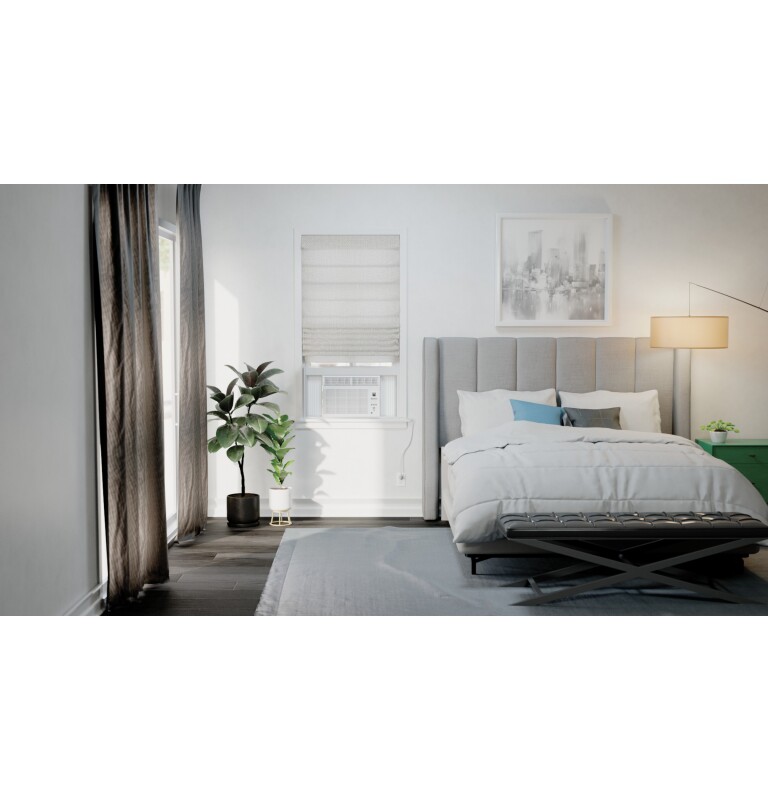5,000 BTU Electronic Window Air Conditioner for Small Rooms up to 150 sq ft. in White size 12 9/16 H x 16 7/16 W x 15 D AHW05LZ, product image 15 of 20