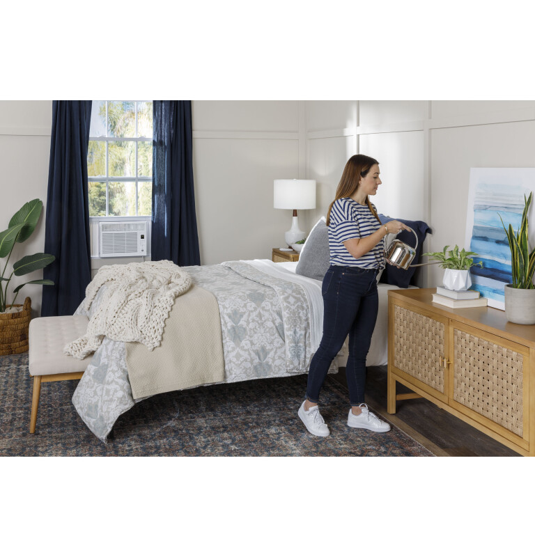 5,000 BTU Electronic Window Air Conditioner for Small Rooms up to 150 sq ft. in White size 12 9/16 H x 16 7/16 W x 15 D AHW05LZ, product image 8 of 20