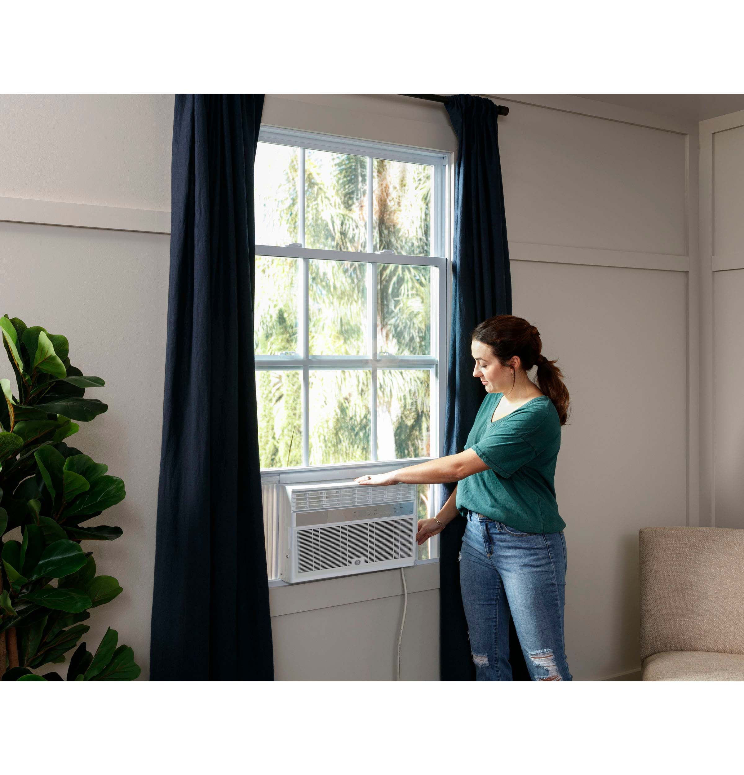 10,000 BTU Smart Electronic Window Air Conditioner for Medium Rooms up to 450 sq. ft. AHY10LZ