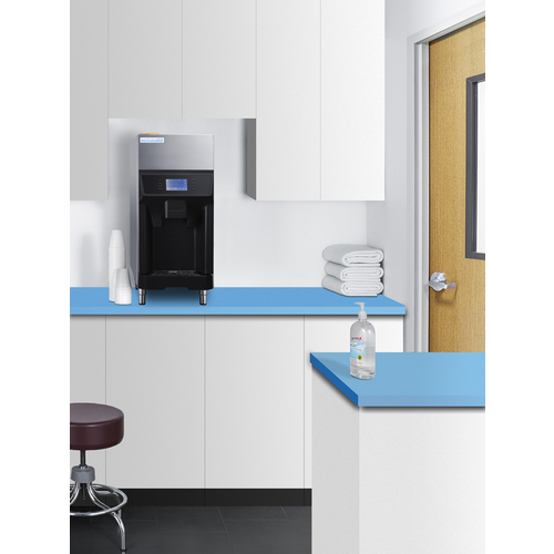 220 lb tabletop ice and water dispenser with filter AIWD220FLTR