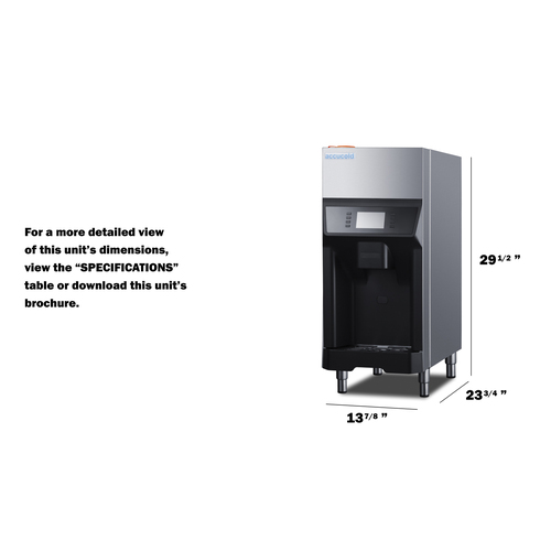 220 lb tabletop ice and water dispenser with filter AIWD220FLTR