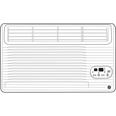 GE115 Volt Built-In Room Air Cool Unit AJCM08ACD, product image 2 of 3