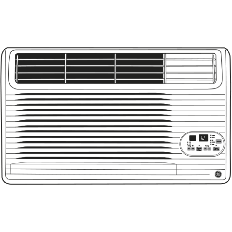 230/208 Volt Built-In Cool-Only Room Air Conditioner AJCM12DCG