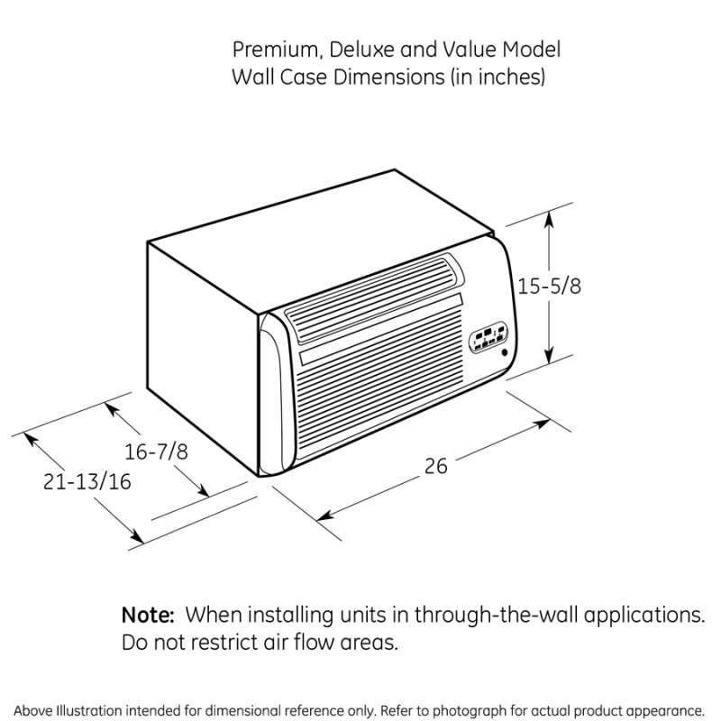 230/208 Volt Built-In Heat/Cool Room Air Conditioner AJEM12DCF