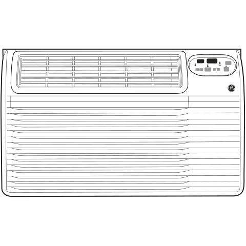230/208 Volt Built-In Heat/Cool Room Air Conditioner AJEQ12DCF, product image 5 of 6