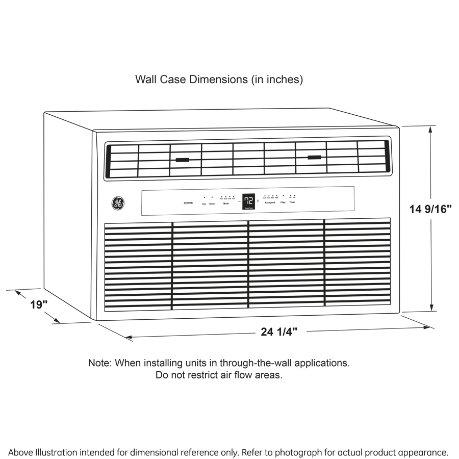 115 Volt Cool Only 8,000 BTU Built In Air Conditioner view 8