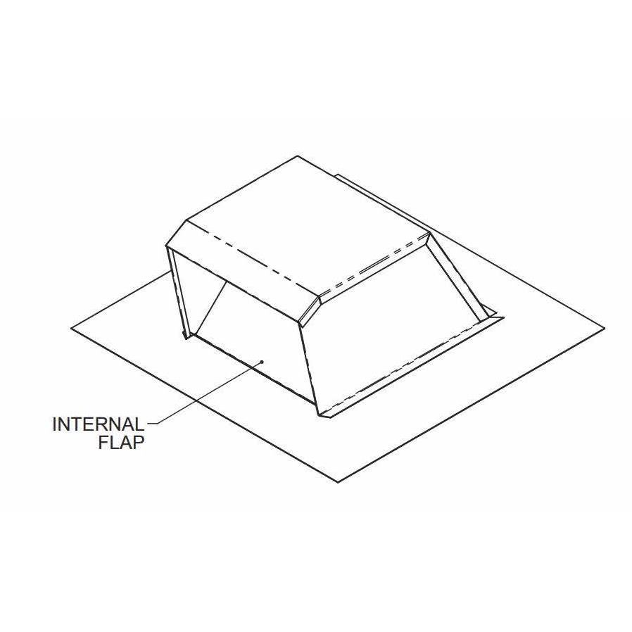 Roof Cap, Ventilation, Min. 4/12 Pitch, 6″ AKVRC6HP