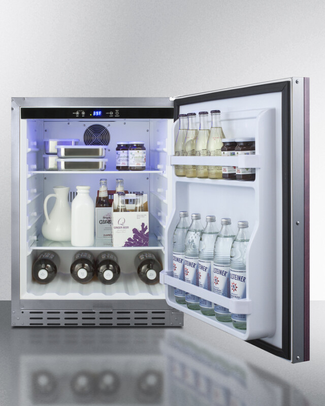 24" Built-In Outdoor Refrigerator, ADA Compliant AL55OSCSSIF