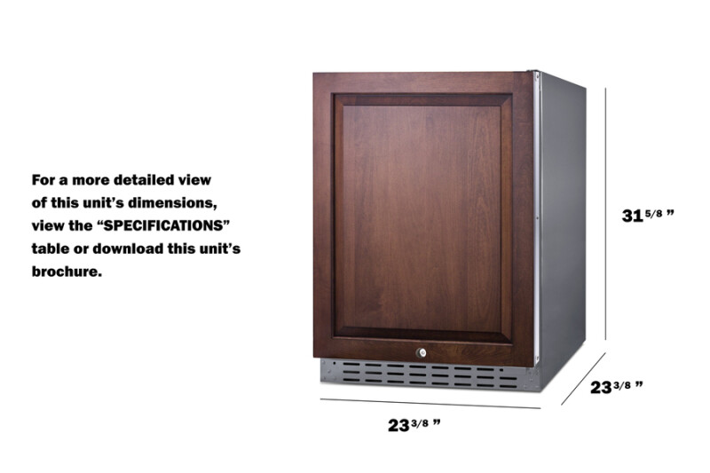 24" Built-In Outdoor Refrigerator, ADA Compliant AL55OSCSSIF