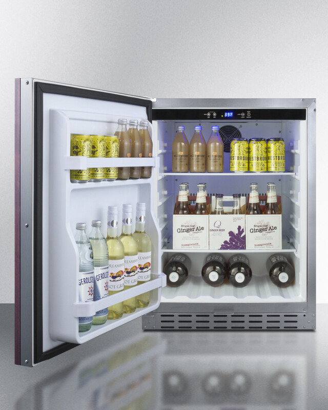 24" Built-In Outdoor Refrigerator, ADA Compliant AL55OSCSSIFLHD