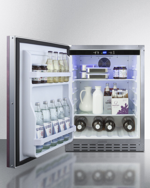 24" Built-In Outdoor Refrigerator, ADA Compliant AL55OSCSSIFLHD