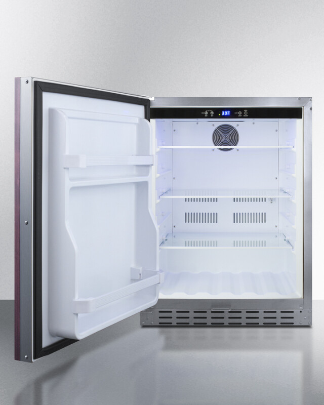 24" Built-In Outdoor Refrigerator, ADA Compliant AL55OSCSSIFLHD