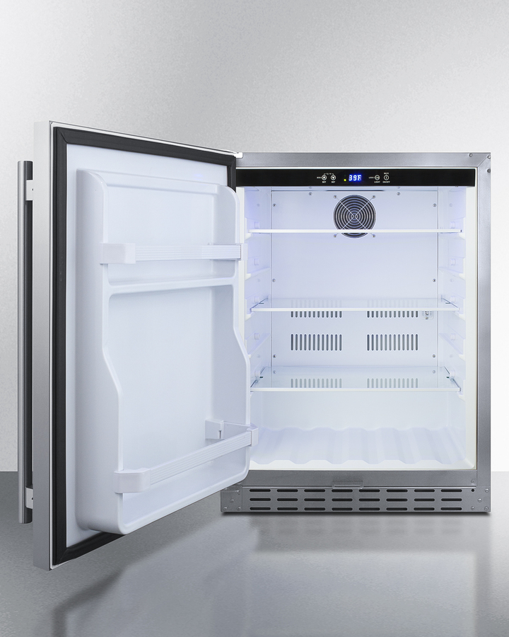 24" Built-In Outdoor Refrigerator, ADA Compliant AL55OSCSSLHD