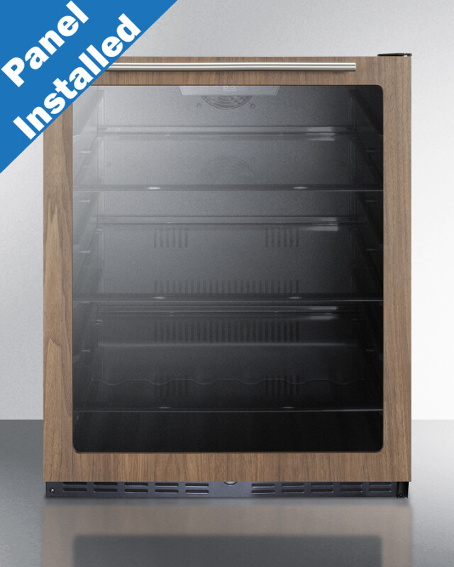 24" Wide Built-In Beverage Center With Wood Door Trim, ADA Compliant AL57GWP1