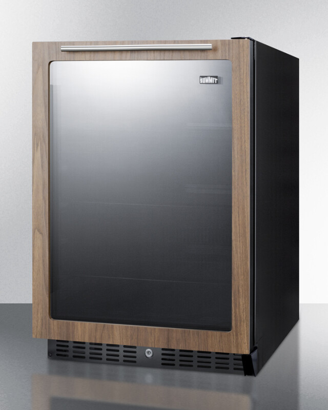 24" Wide Built-In Beverage Center With Wood Door Trim, ADA Compliant AL57GWP1