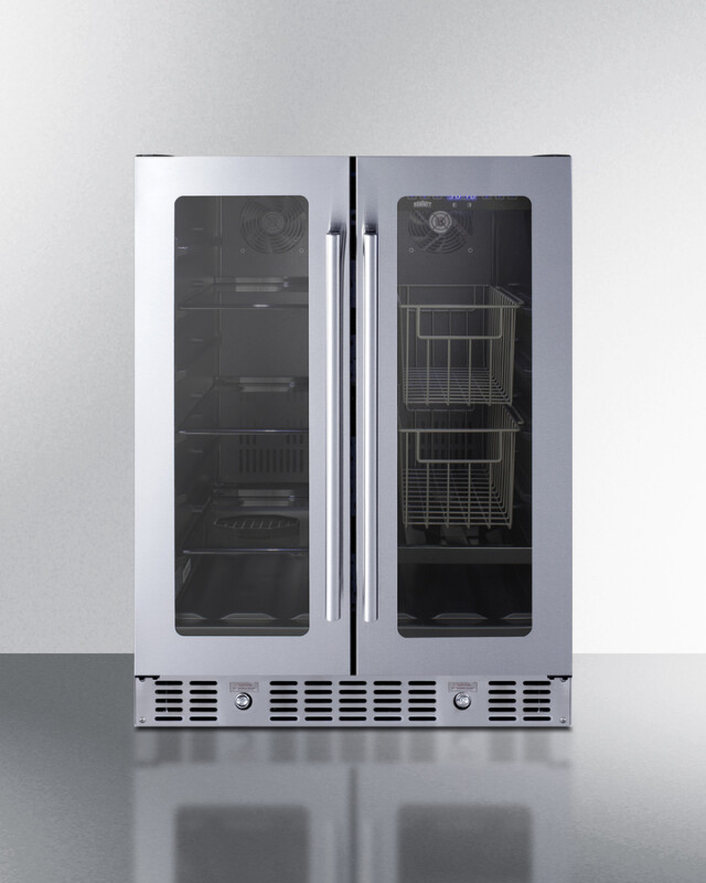 24" Built-In Dual-Zone Produce Refrigerator, ADA Compliant ALFD24WBVCSSPANTRY