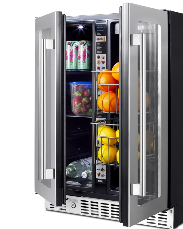 24" Built-In Dual-Zone Produce Refrigerator, ADA Compliant ALFD24WBVPANTRY