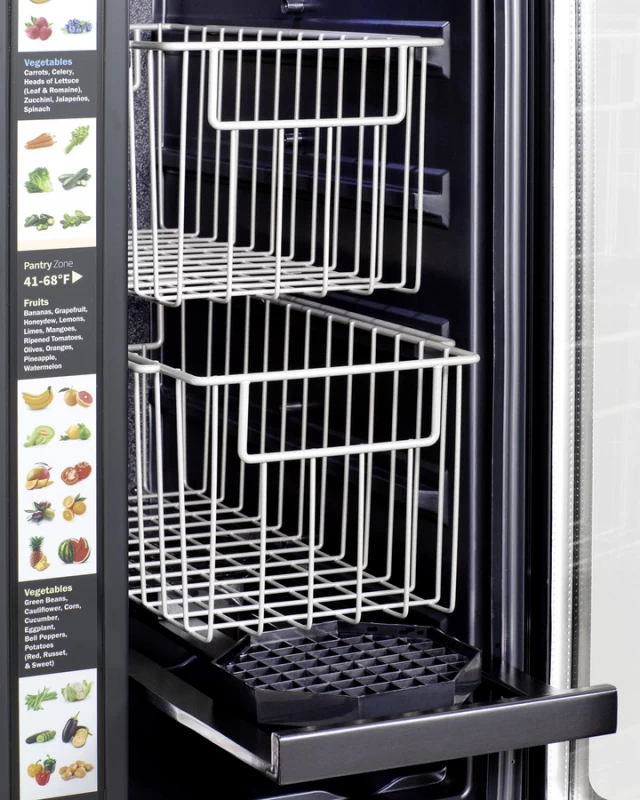 24" Built-In Dual-Zone Produce Refrigerator, ADA Compliant ALFD24WBVPANTRY