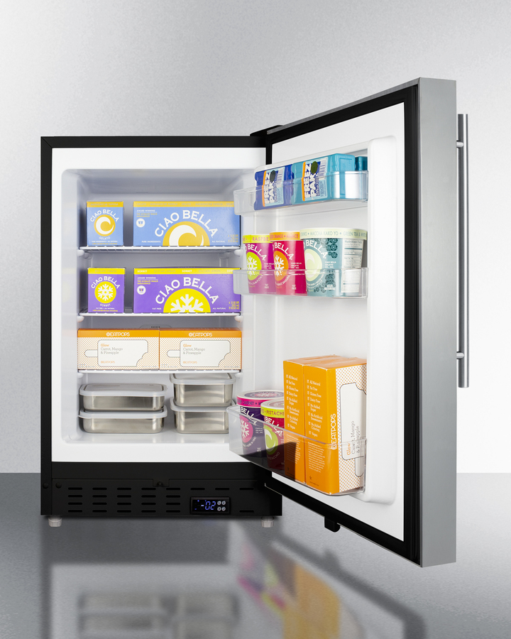 21" Wide Built-In All-Freezer, ADA Compliant ALFZ37BCSSHV