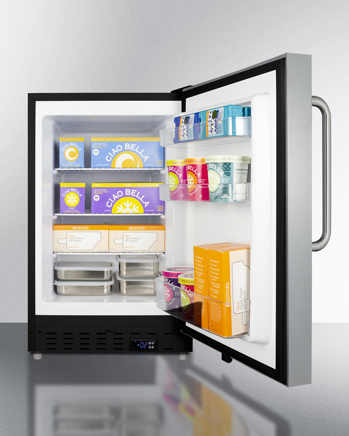 21" Wide Built-In All-Freezer, ADA Compliant ALFZ37BSSTB