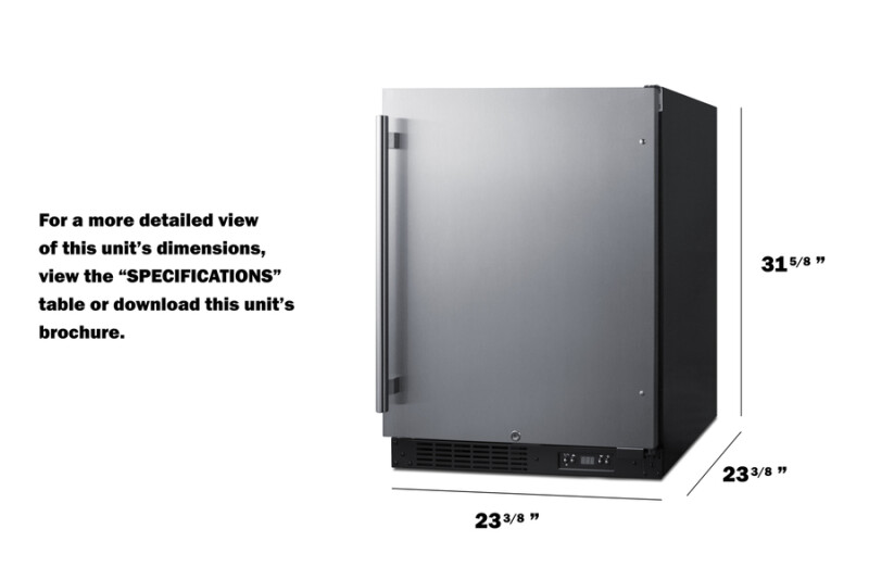 24" Wide Built-In All-Freezer, ADA Compliant ALFZ51