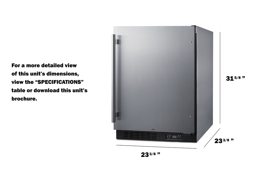 24" Wide Built-In All-Freezer, ADA Compliant ALFZ51CSS
