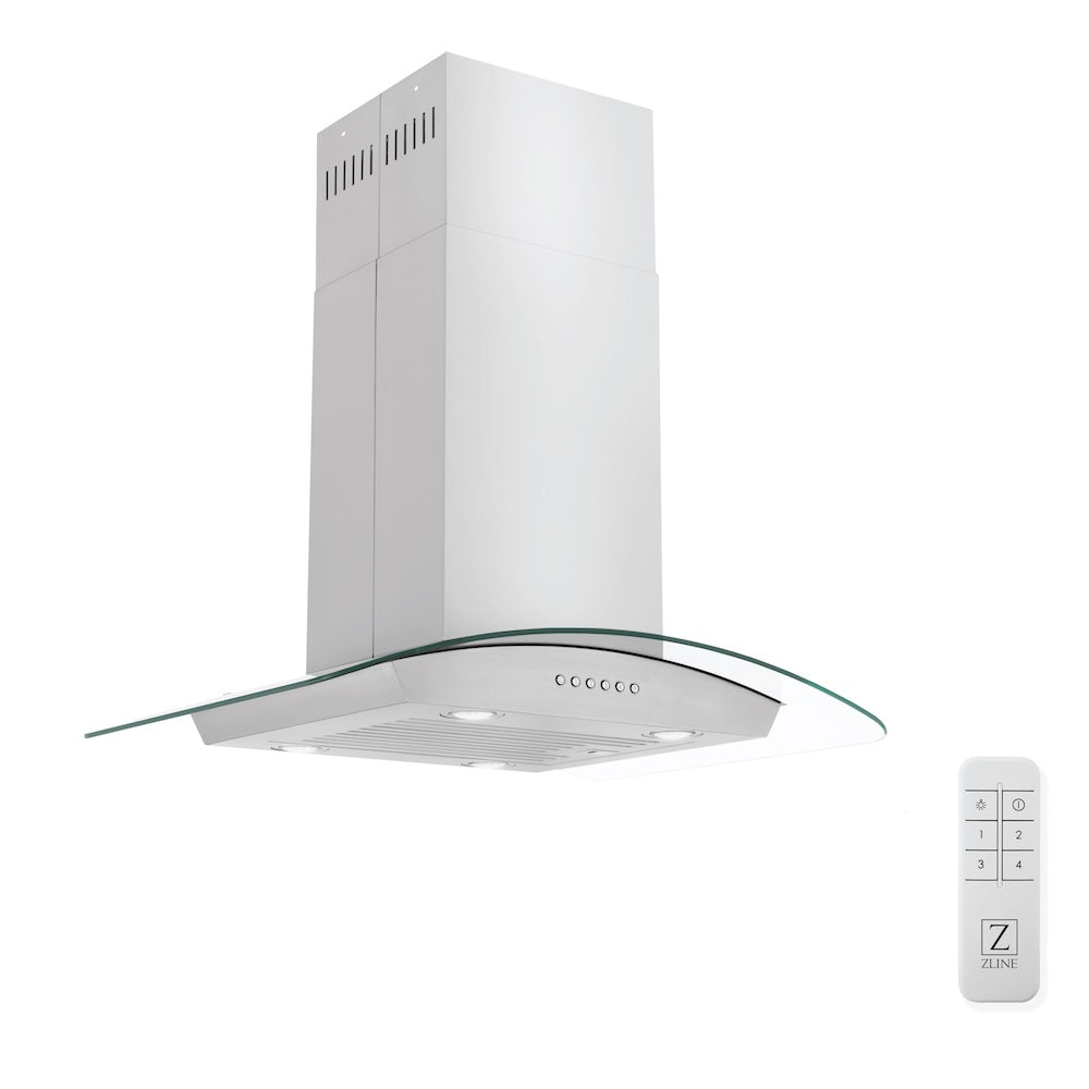 30 in. Alpine Series Convertible Island Mount Range Hood ALP70IS30