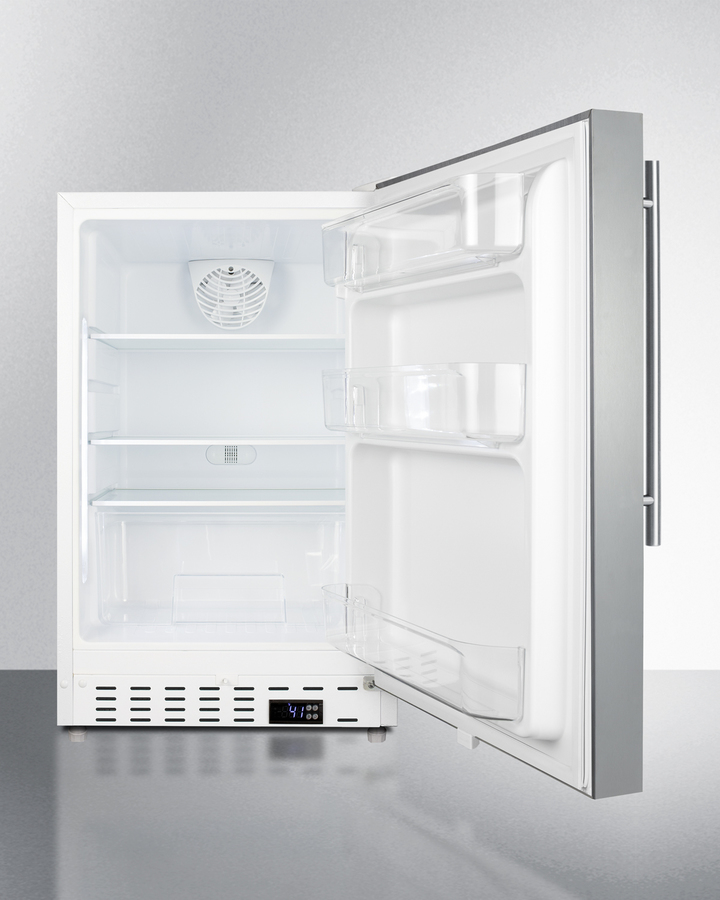 20" Wide Built-In All-Refrigerator, ADA Compliant ALR46WCSSHV