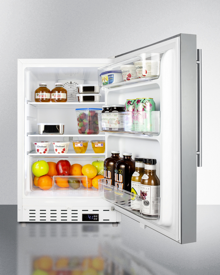 20" Wide Built-In All-Refrigerator, ADA Compliant ALR46WCSSHV