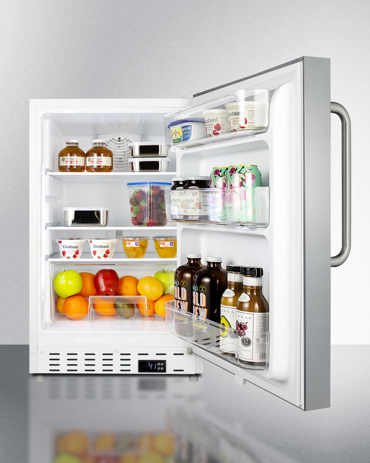 21" Wide Built-In All-Refrigerator, ADA Compliant ALR46WSSTB