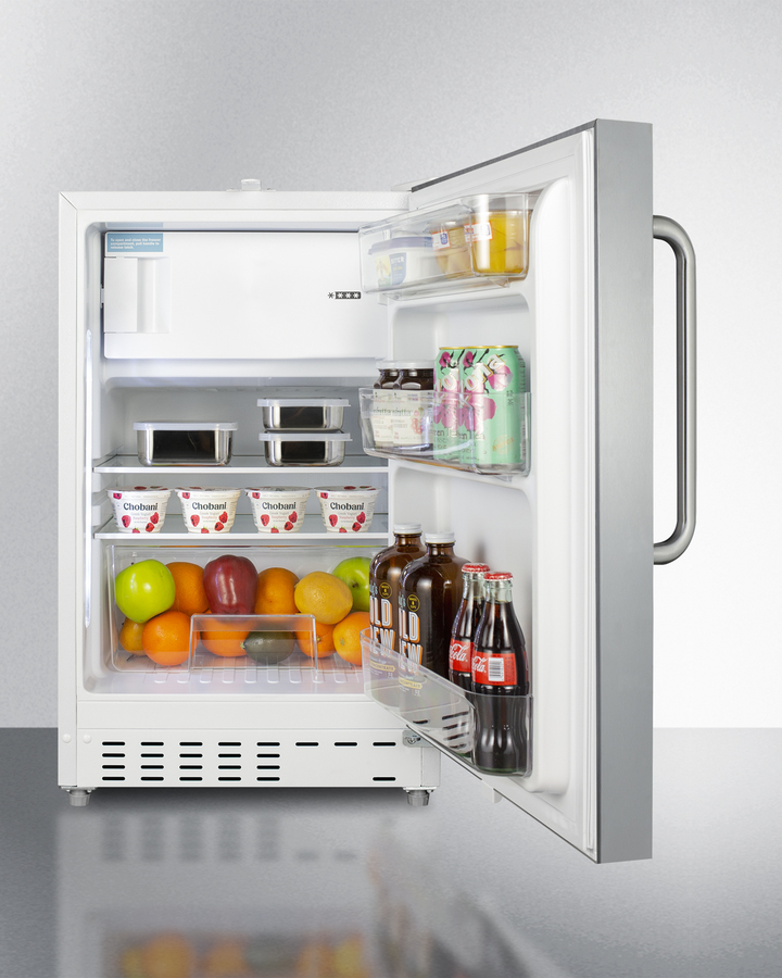 21" Wide Built-in Refrigerator-Freezer, ADA Compliant ALRF48CSS