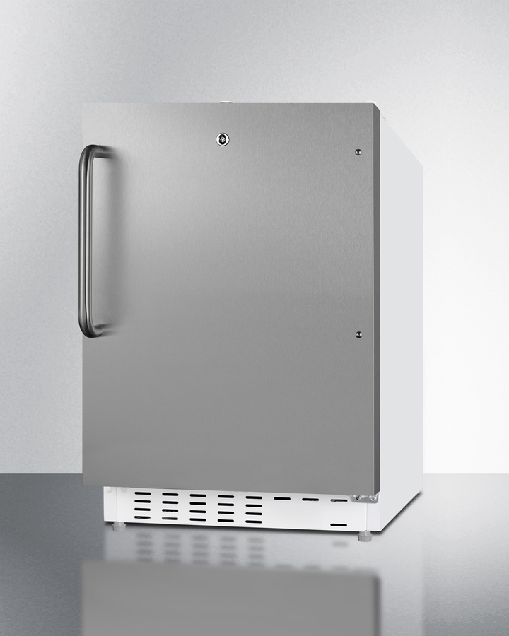 21" Wide Built-in Refrigerator-Freezer, ADA Compliant ALRF48SSTB
